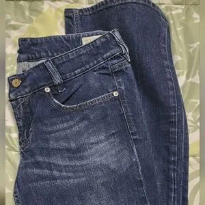 Jean Diesel Louvely Indigo Taille Basse 26 Long - Flared Et Décontracté - Neuf Avec étiquette